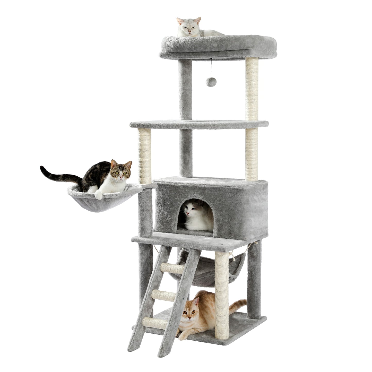Cat's Tree Tower Condo Scratcher Home Furniture Pets House Hammock Cats Climbing Furniture Pets House Hammock Cat's Tree Tower